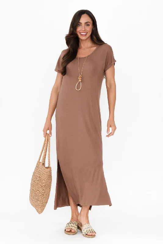 Elsie Chocolate Bamboo Dress