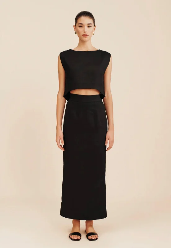 Emma Pencil Skirt - Black